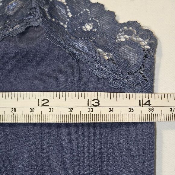 Mascara Large Women's Lace Blue longsleeve top with Tank - Picture 9 of 9